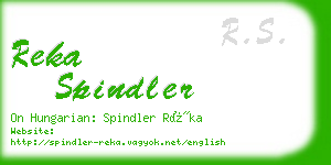 reka spindler business card